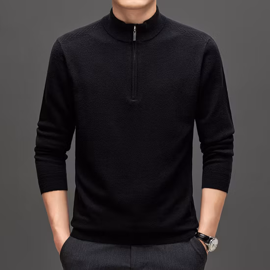 Navy Pullover Woollen Outdoor Camp Sweater Slipover Winter