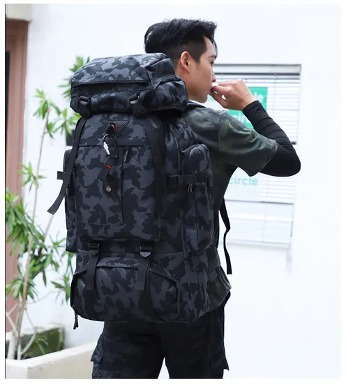 Nylon Military Tactical Backpack with Frame Carrier Bow and Rifle Backpack