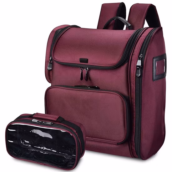 Custom Multiple Layers Cosmetic Hairdresse Salon Barber Tools Backpack Bag