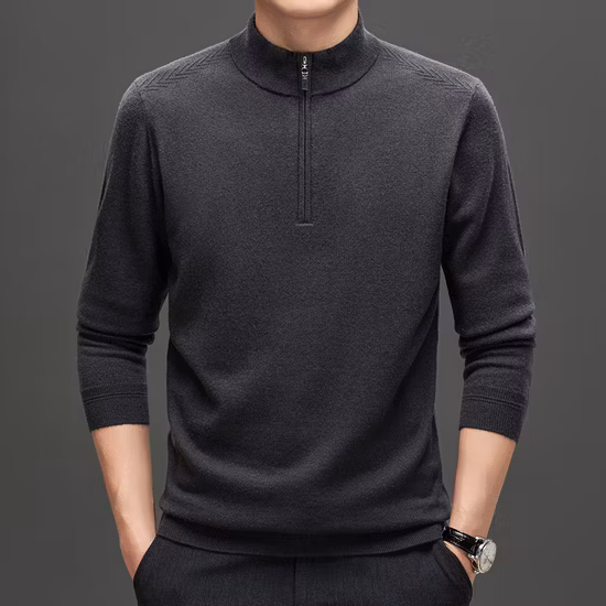 Navy Pullover Woollen Outdoor Camp Sweater Slipover Winter