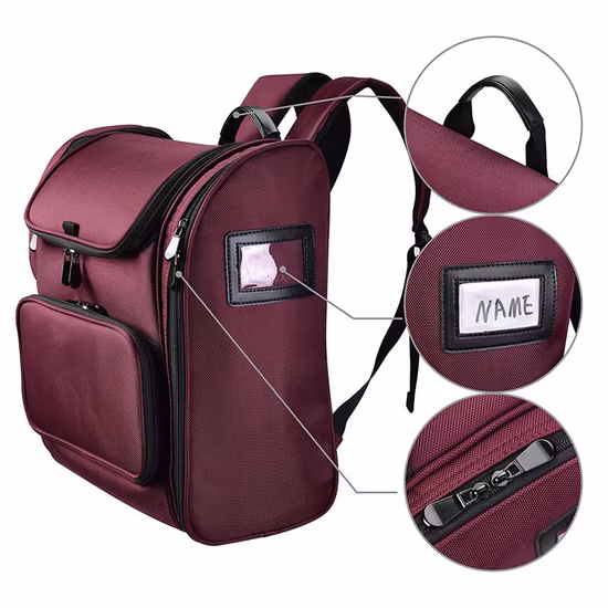 Custom Multiple Layers Cosmetic Hairdresse Salon Barber Tools Backpack Bag
