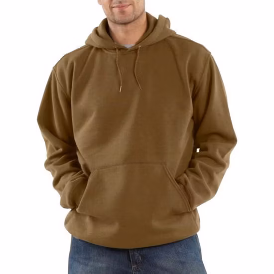 Pullover bianco di alta qualità Felpa con cappuccio squadrata Felpa con cappuccio in cotone pesante Vendita calda Maglione Uomo Inverno all'aperto