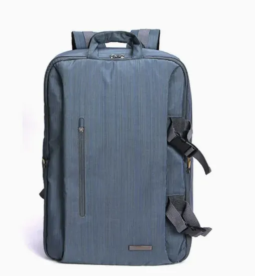 Zaino da trekking vintage per uomo in pelle PU nera all'ingrosso