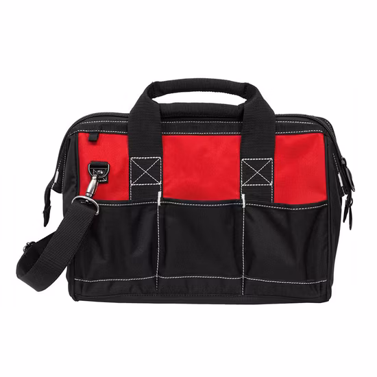 Borsa porta attrezzi per zaino da lavoro resistente per elettricista in poliestere portatile personalizzata all'ingrosso con ruote per uomo, borsa a tracolla in tela arrotolata