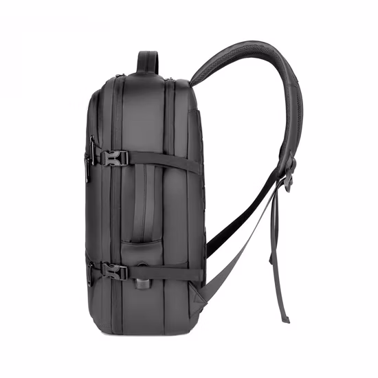 Borsa sottosella in vendita calda Zaino per laptop da lavoro durevole da 15,6 pollici in tessuto invertito impermeabile personalizzato con porta USB